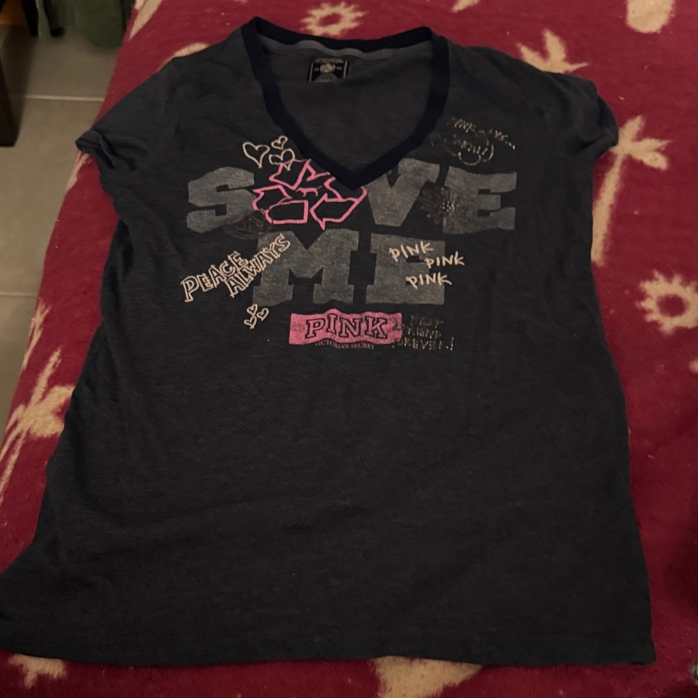 Victoria's Secret Pink Gray Tee